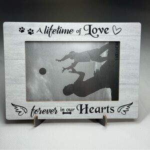 Pet memorial picture frame